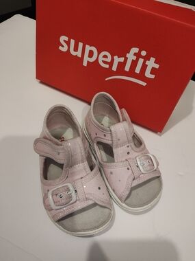 Superfit Light Pink Glitter Girls' Sandals